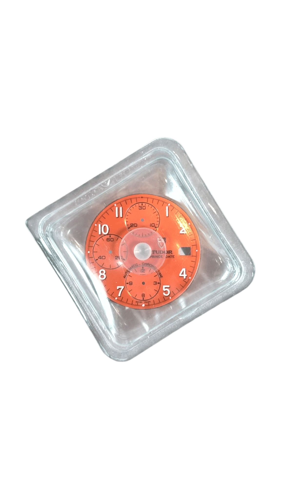 Quadrante Tudor Prince Date Chrono Time — Arancione
