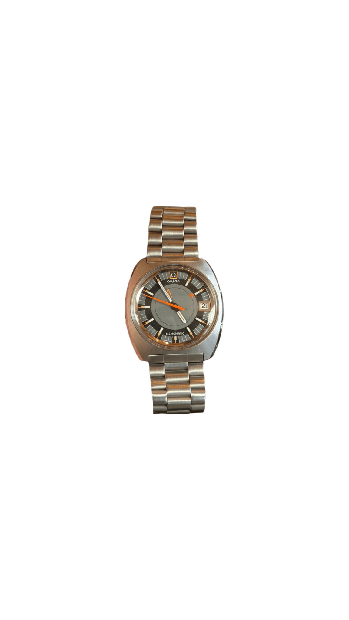 Omega Memomatic | Orologio Sveglia Vintage Acciaio, foto 4
